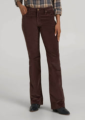 American Tall Outlet | Mid-Rise Mini Bootcut Corduroy Pants for Tall Women in Espresso