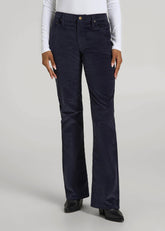 American Tall For Sale | Mid-Rise Mini Bootcut Corduroy Pants for Tall Women in Patriot Blue