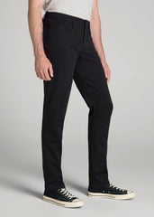American Tall Discount | Everyday Comfort 5-Pocket TAPERED-FIT Pant for Tall Men in Black