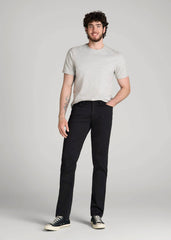 American Tall Discount | Everyday Comfort 5-Pocket TAPERED-FIT Pant for Tall Men in Black