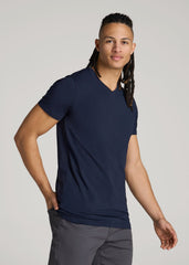 American Tall Outlet | The Essential Modern Fit V-Neck Tee for Tall Men in True Navy