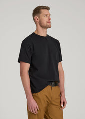 American Tall For Sale | LJ&S Heavyweight Relaxed Fit Tee for Tall Men in Vintage Black