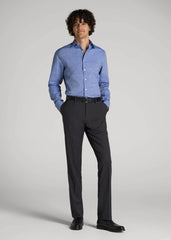 American Tall Online | Premium Dress Shirt for Tall Men in Medium Blue Diagonal