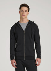 American Tall For Sale | Wearever French Terry Full-Zip Hoodie for Tall Men in Black