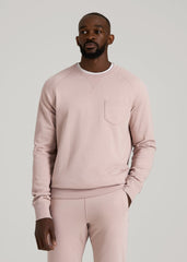 American Tall Online Shop | Wearever 2.0 French Terry Crewneck Sweatshirt for Tall Men in Desert Rose