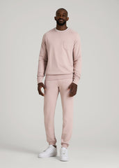 American Tall Online Shop | Wearever 2.0 French Terry Crewneck Sweatshirt for Tall Men in Desert Rose