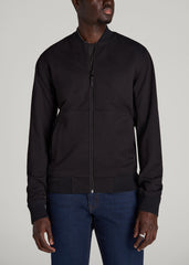American Tall Outlet | Reversible Bomber Jacket for Tall Men in Fossil Grey and Black