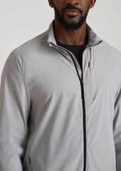 American Tall For Sale | Softshell Jacket for Outdoor Training for Tall Men in Light Grey