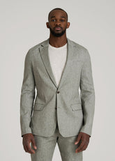 American Tall Sale | Stretch Linen Blazer for Tall Men in Climbing Ivy Linen