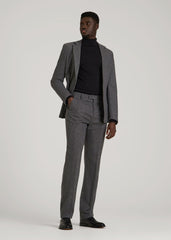 American Tall Online | Wool Blend Dress Pants for Tall Men in Anthracite Tweed