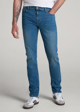 American Tall Discount | Americana Collection Dylan Slim Fit Jeans For Tall Men in Sail Blue