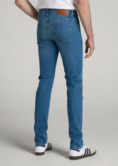 American Tall Discount | Americana Collection Dylan Slim Fit Jeans For Tall Men in Sail Blue
