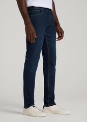 American Tall Sale | Carman TAPERED Jeans for Tall Men in Blue Steel