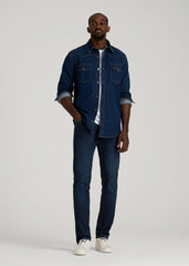 American Tall Sale | Carman TAPERED Jeans for Tall Men in Blue Steel