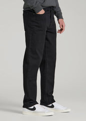 American Tall Online Shop | A.T. Basics Men's J1 Straight Fit Jeans for Tall Men in Black