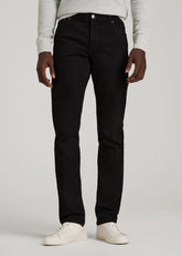 American Tall Discount | Carman TAPERED Jeans for Tall Men in True Black
