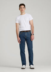 American Tall Sale | A.T. Basics Men's J1 Straight Fit Jeans for Tall Men in Charged Blue
