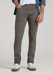 American Tall Discount | Dylan Slim Fit Colored Jeans for Tall Men in Sage