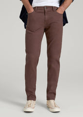 American Tall Sale | Dylan Slim Fit Colored Jeans for Tall Men in Dark Toffee
