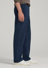 American Tall Sale | 4 Way Stretch Commuter RELAXED Chino Pants for Tall Men in Navy Blue