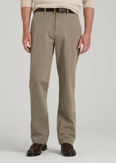 American Tall Online | 4-Way Stretch Commuter Straight Chino Pants for Tall Men in Dusty Khaki