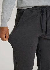 American Tall Online Shop | Soft Flex Ponte Jogger for Tall Men in Dark Charcoal Heather