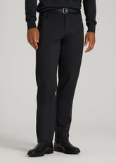 American Tall Sale | Soft Flex Ponte Pants for Tall Men in Black