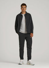American Tall Sale | Flex Nylon Joggers for Tall Men in Black