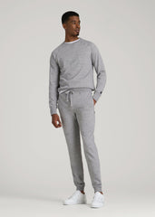 American Tall Outlet | Wearever 2.0 French Terry Joggers for Tall Men in Heathered Grey