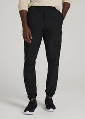 American Tall Sale | Featherweight Cargo Training Jogger for Tall Men in Black