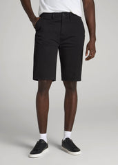American Tall Discount | Chino Shorts for Tall Men in Black