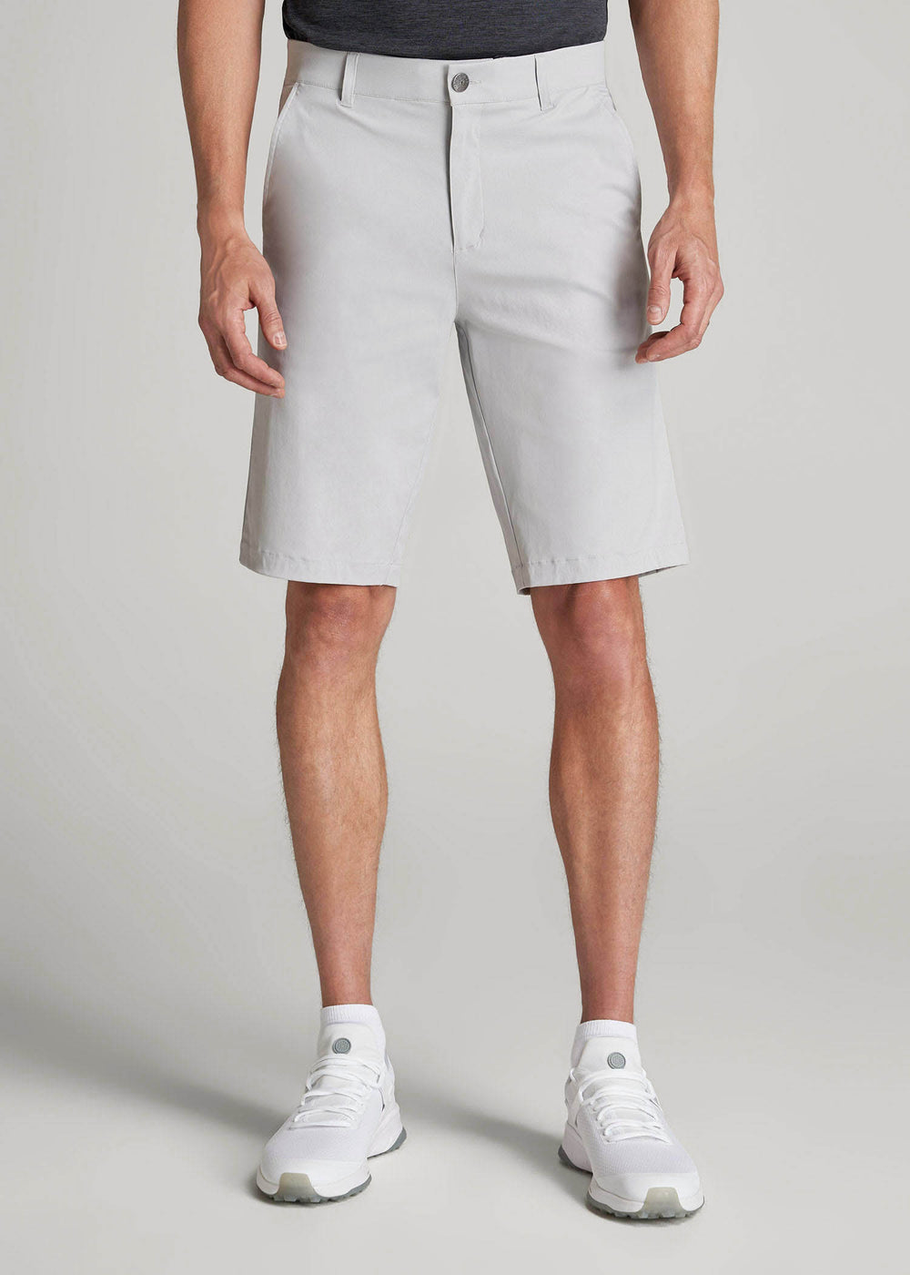 American Tall Sale | Traveler Chino Shorts for Tall Men in Light Grey