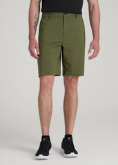 American Tall Online Shop | Tech Chino Shorts for Tall Men in Bright Olive