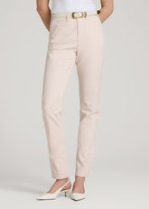 American Tall Online | High Rise Tapered Chino Pants for Tall Women in Shell