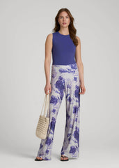 American Tall Sale | Pull-On Breezy Wide Leg Pants for Tall Women in Petal Wash