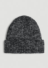American Tall Outlet | LJ&S Wool Blend Beanie for Tall Men in Charcoal Mix