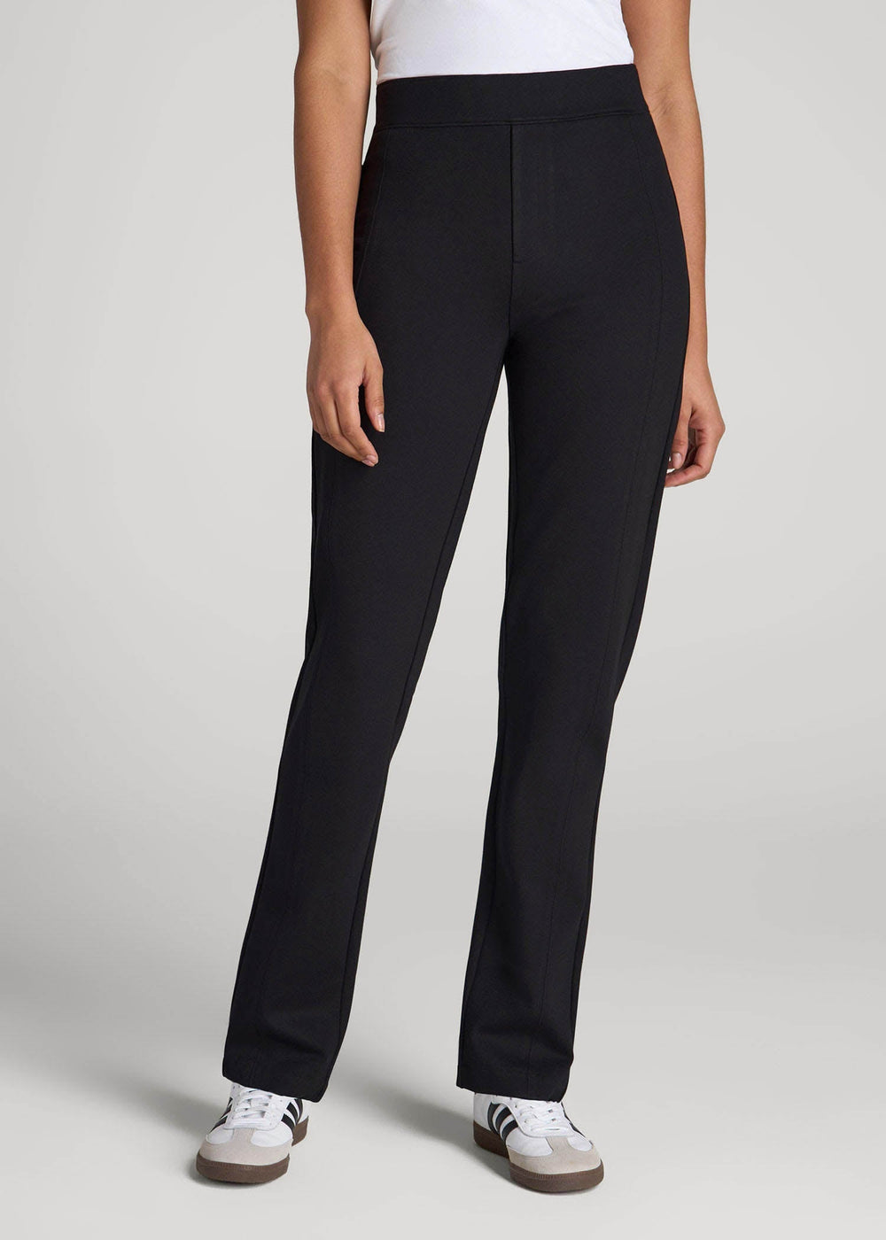 American Tall Online | Pull-On Slim Dress Pants for Tall Women in Black