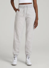 American Tall Online | A.T. Basics Athletic Joggers for Tall Women in Grey Mix