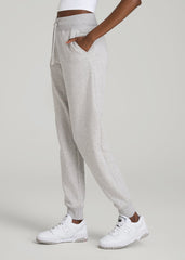 American Tall Online | A.T. Basics Athletic Joggers for Tall Women in Grey Mix