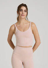 American Tall Sale | Balance Tank Top for Tall Women in Desert Rose