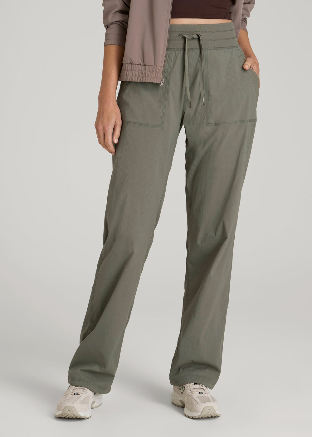 American Tall Online | High-Rise After Practice Pant for Tall Women in Camper Green