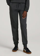 American Tall For Sale | Garment Dyed Joggers for Tall Women in Washed Black