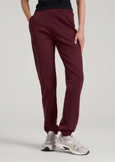 American Tall Online Shop | Wearever Fleece Relaxed Sweatpants for Tall Women in Tawny Port