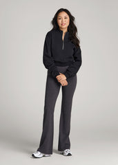 American Tall For Sale | Cotton Flare Leggings for Tall Women in Shadow Grey Mix