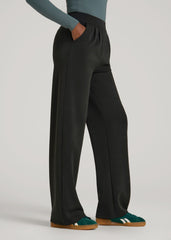 American Tall Outlet | Soft Motion Pleated Wide Leg Pant for Tall Women in Black