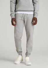 American Tall Discount | Core Motion Fleece Jogger for Tall Men in Heathered Grey