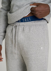 American Tall Discount | Core Motion Fleece Jogger for Tall Men in Heathered Grey