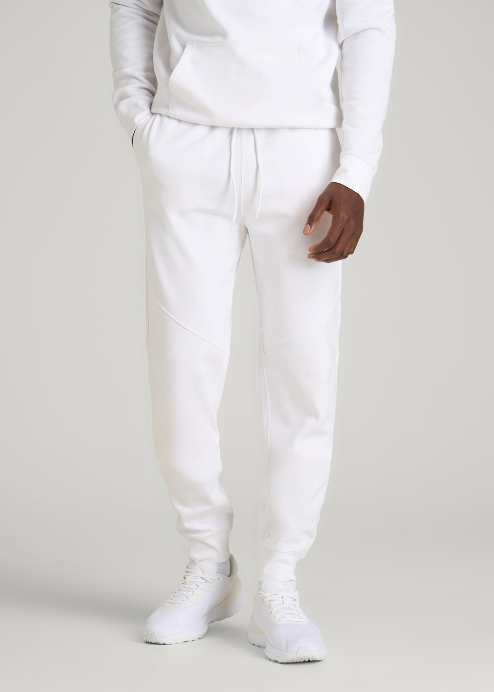 American Tall Outlet | Core Motion Fleece Jogger for Tall Men in White
