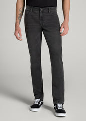American Tall Discount | LJ&S TAPERED Jeans for Tall Men in Industrial Grey