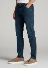 American Tall Sale | Carman TAPERED Jeans for Tall Men in Coastal Blue